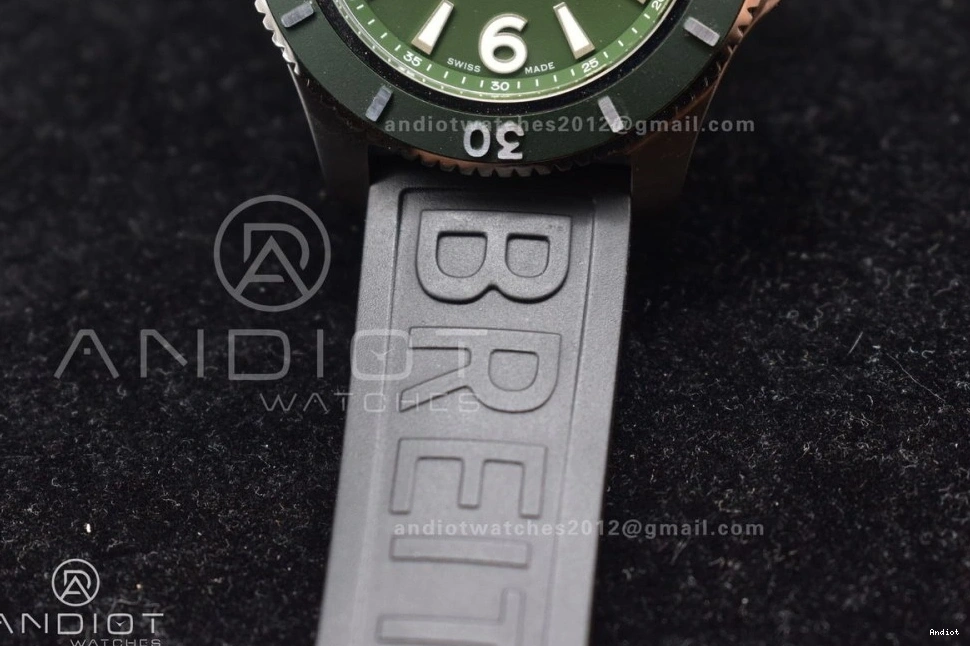 Green Edition Best Dark Black Black Automatic A2824 Strap Bezel 1:1 Rubber Dial TF Superocean On 44 0309